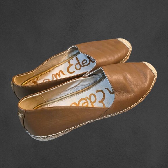SAM EDELMAN Leather Espadrille sz 10.5 - Picture 3 of 7